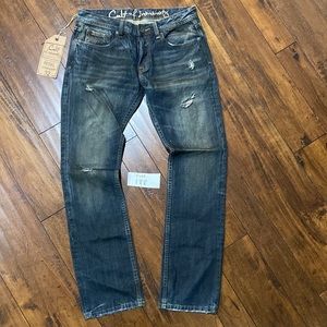 NWT Cult of Individuality Sample Rebel Straight Distressed Denim Jeans #C188